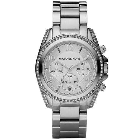 michael kors uhr damen silber blau|Michael Kors damenuhren.